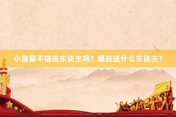 小雏菊不错送东谈主吗？顺应送什么东谈主？
